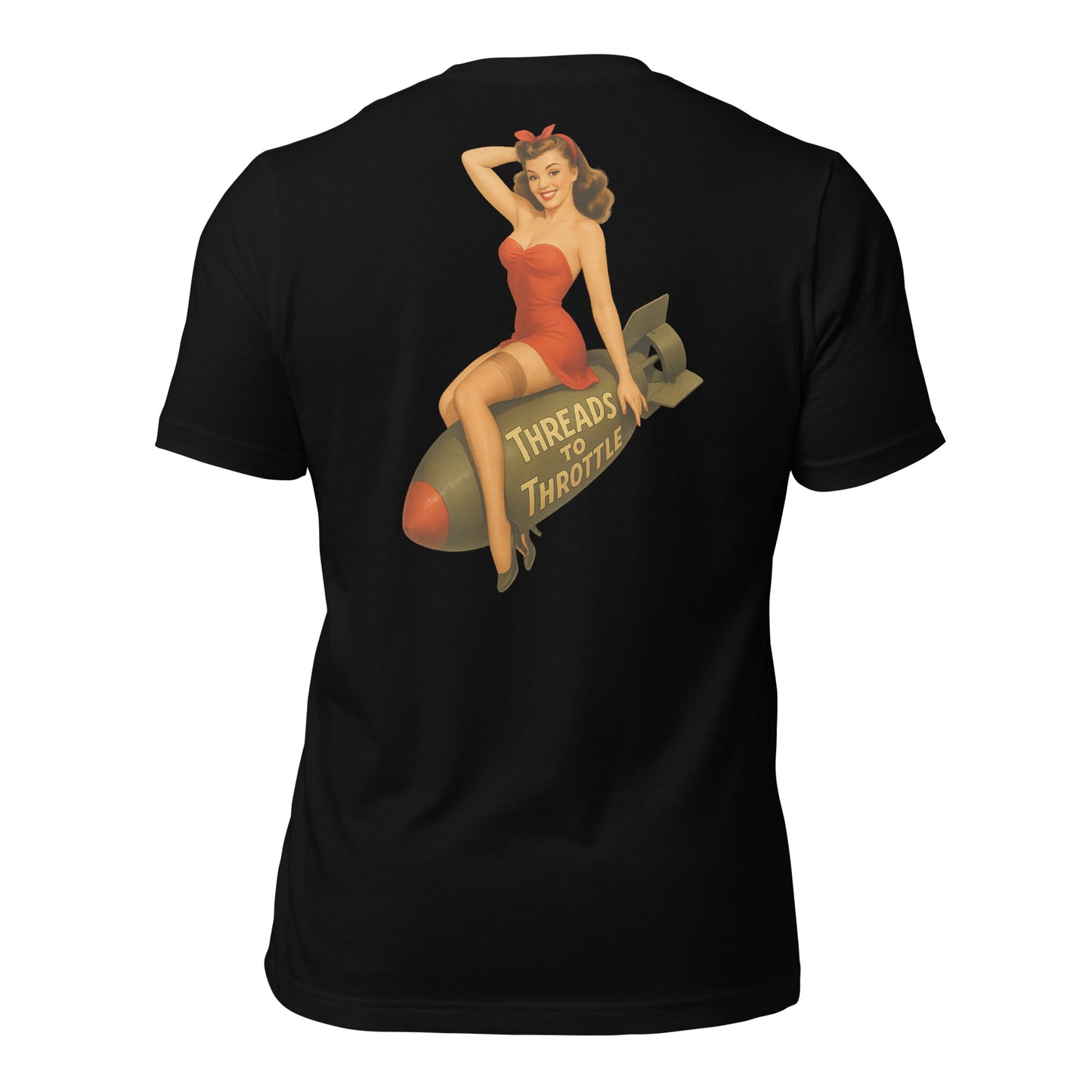 vintage pin up hot rod t shirt bomb shelly graphic classic car apparel threads 2 throttle