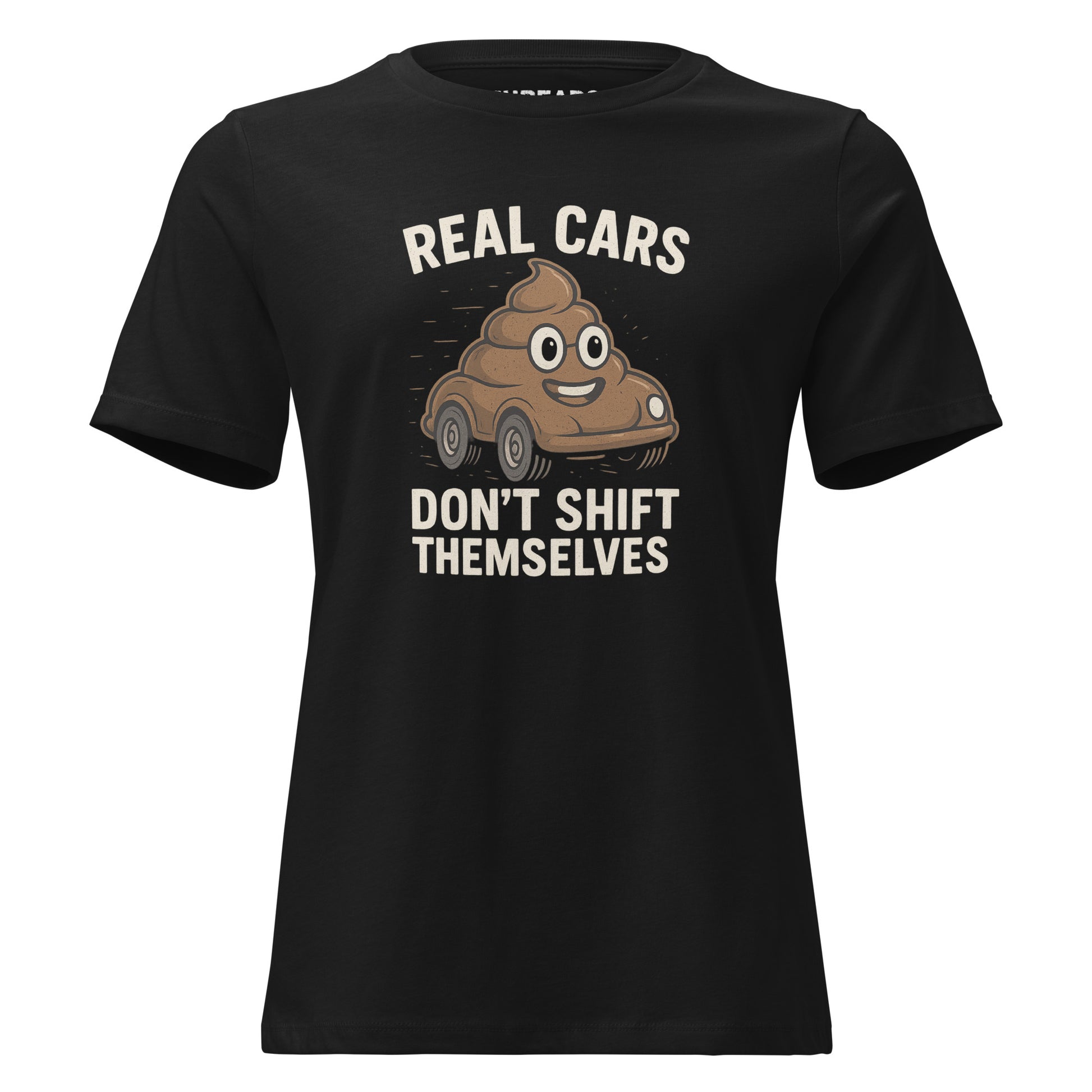 funny manual car girl shirt real cars don’t shift themselves design